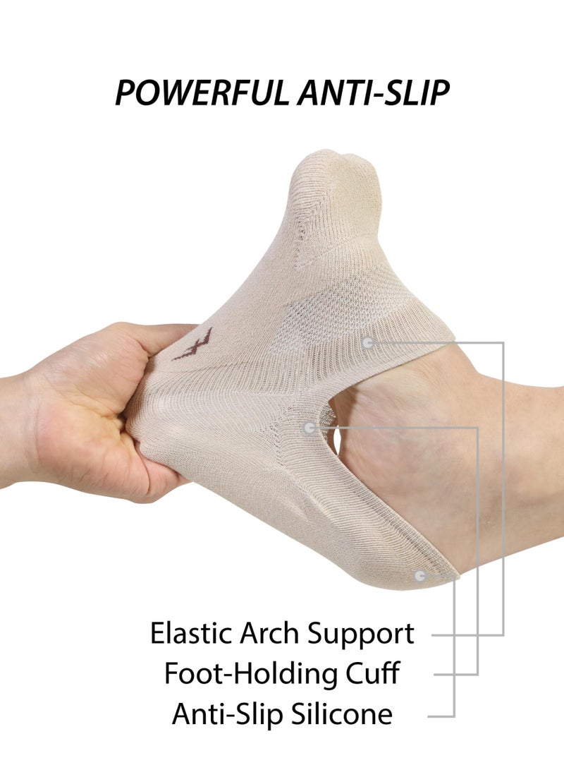No Show Socks For Women Men Cotton Cushion Footies Liner S M L XL - Image 2